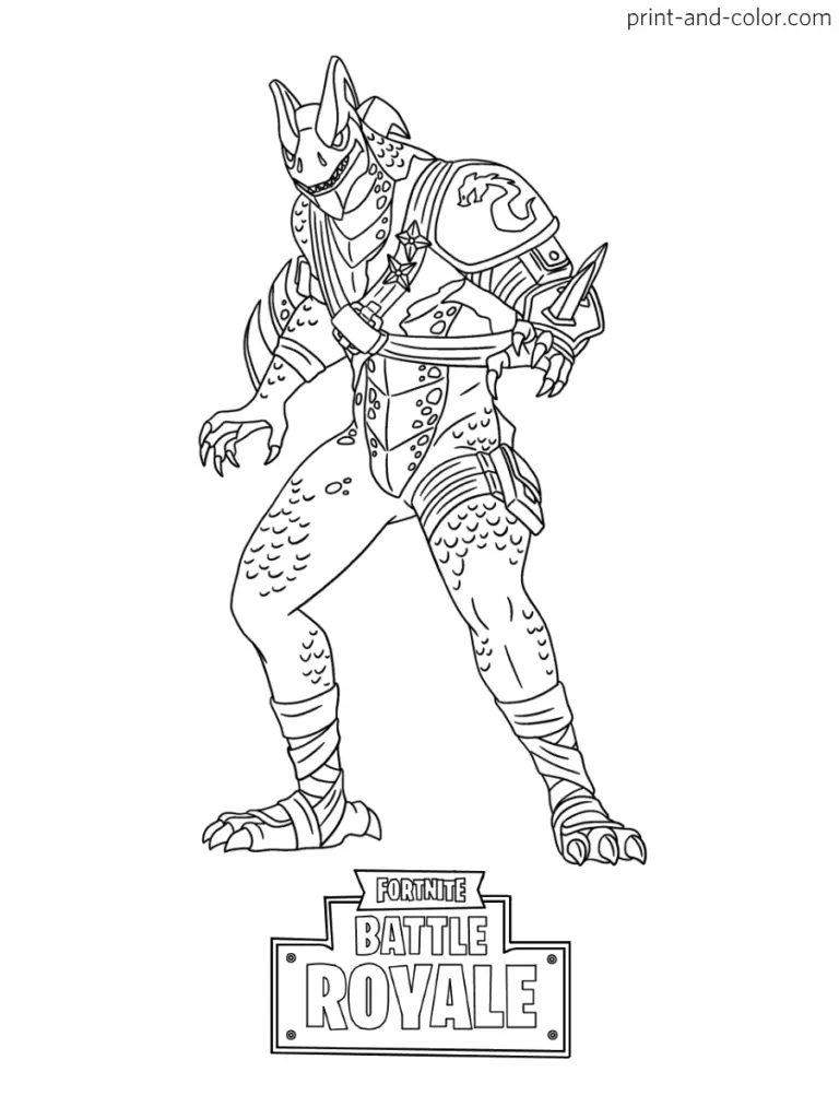 Fortnite coloring pages 27