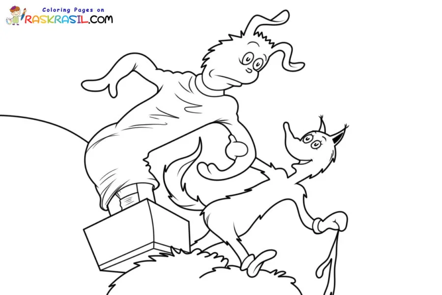 Fox In Socks Para Colorir 5