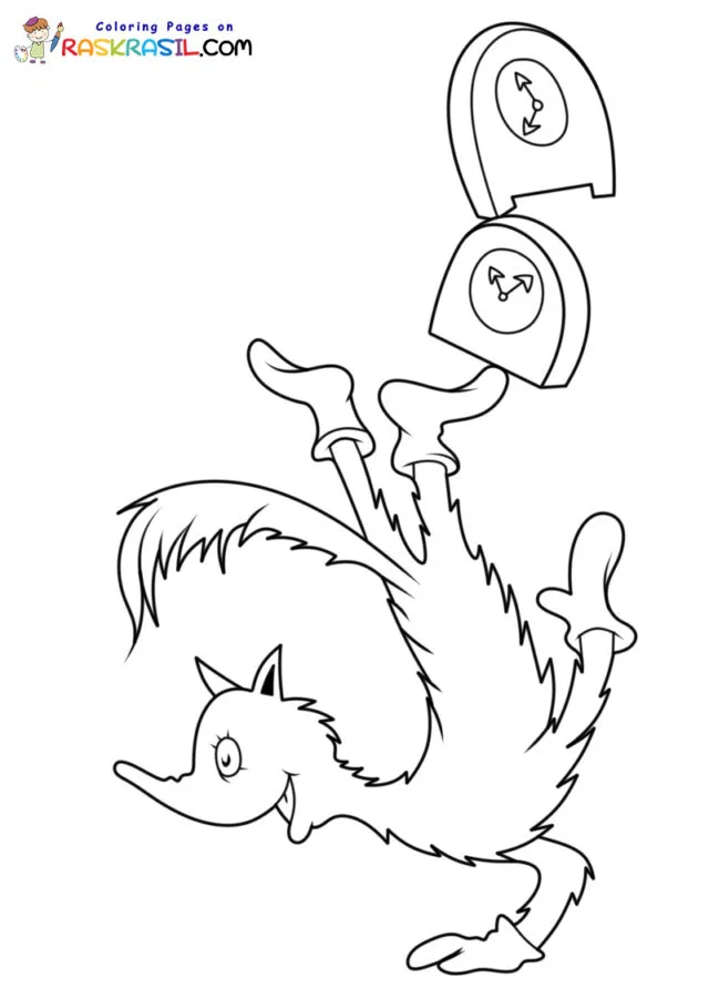 Fox In Socks Para Colorir 7