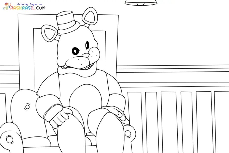 FredbearRunaway Coloring Pages 10