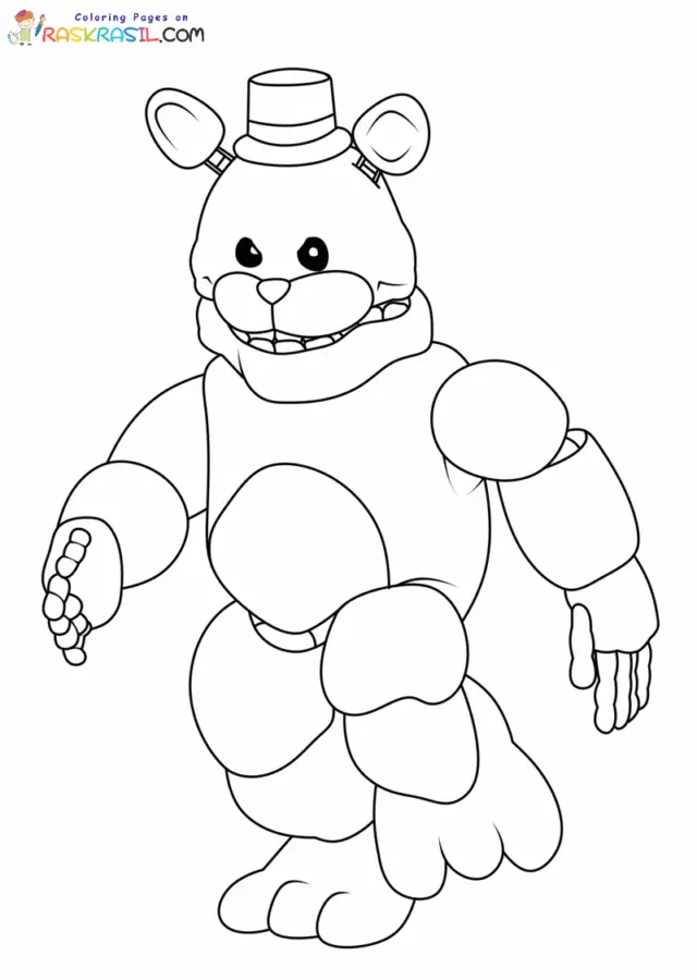 FredbearRunaway Coloring Pages 14