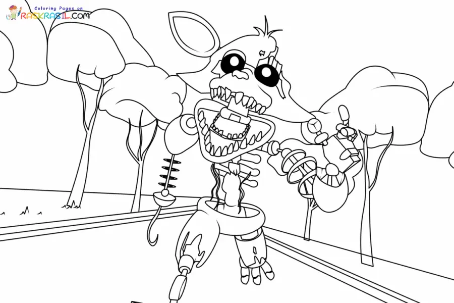 FredbearRunaway Coloring Pages 3
