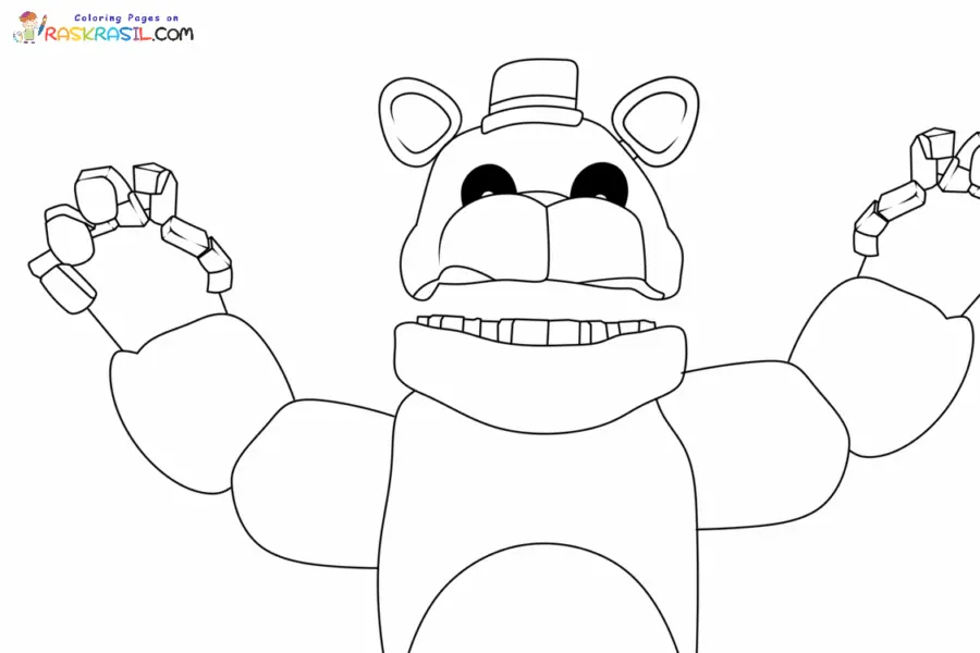 FredbearRunaway Coloring Pages 4