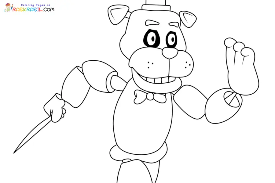 FredbearRunaway Coloring Pages 5