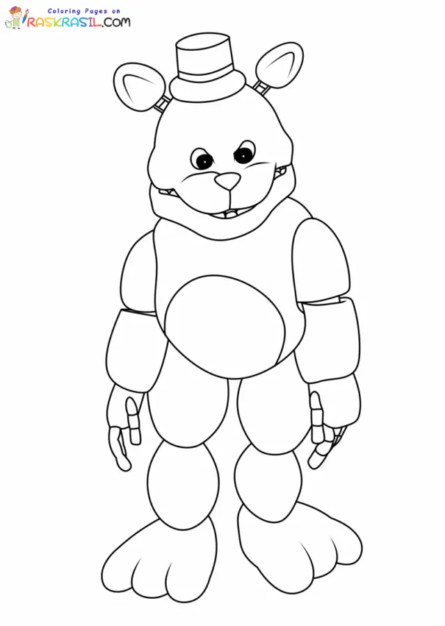 FredbearRunaway Coloring Pages 7