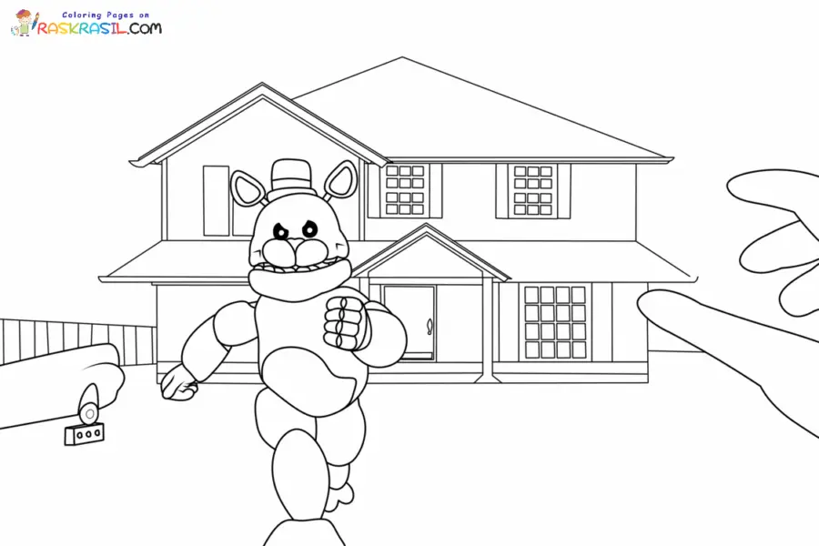 FredbearRunaway Coloring Pages 8