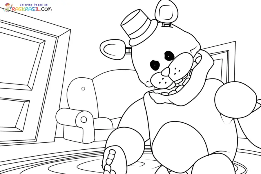 FredbearRunaway Coloring Pages 9