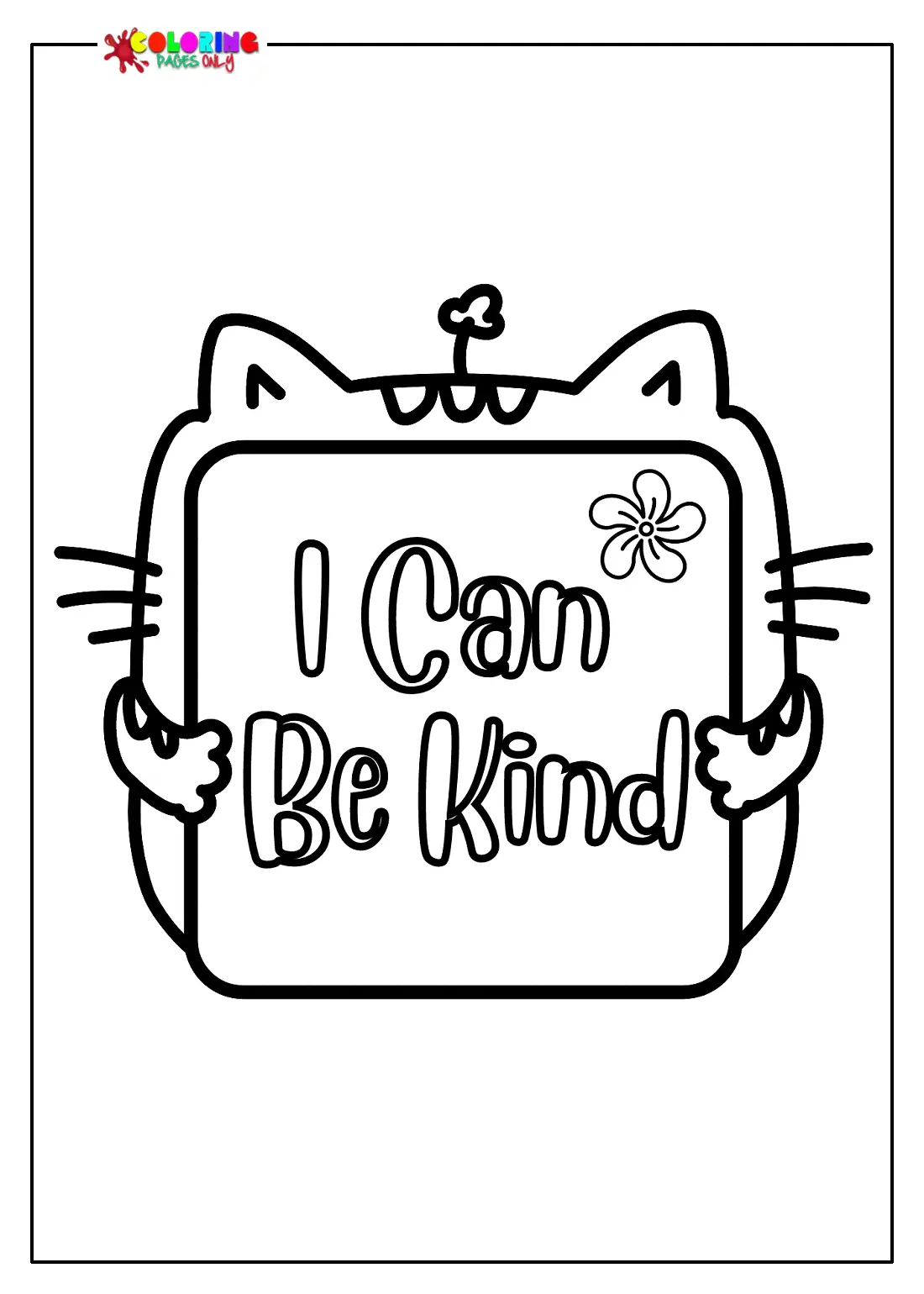 Free Kindness Coloring Pages