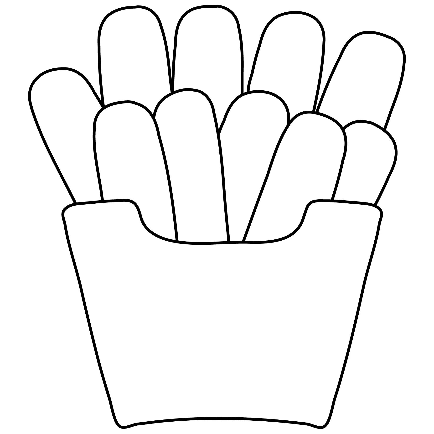 Batatas fritas para colorir 11