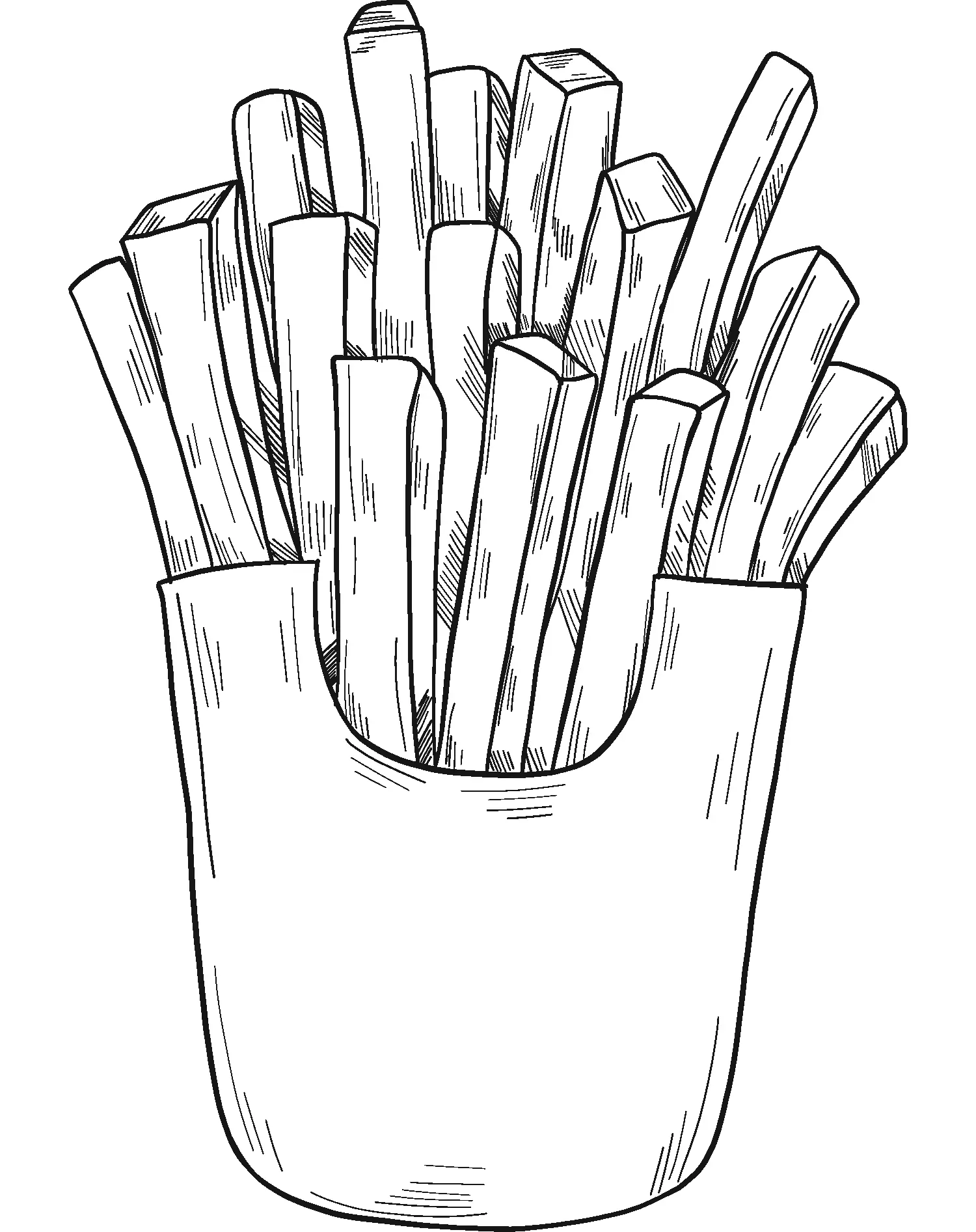 Batatas fritas para colorir 13