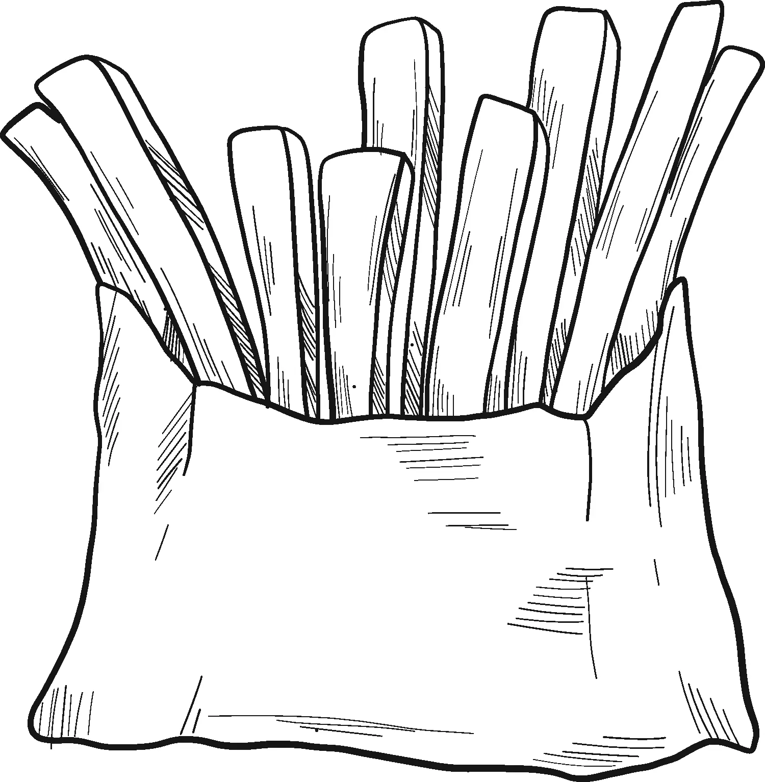 Batatas fritas para colorir 14