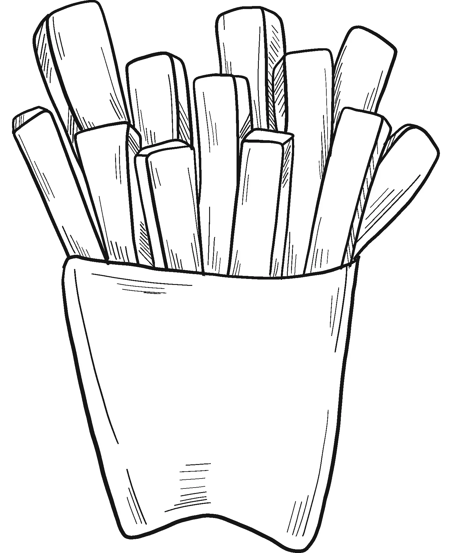 Batatas fritas para colorir 17