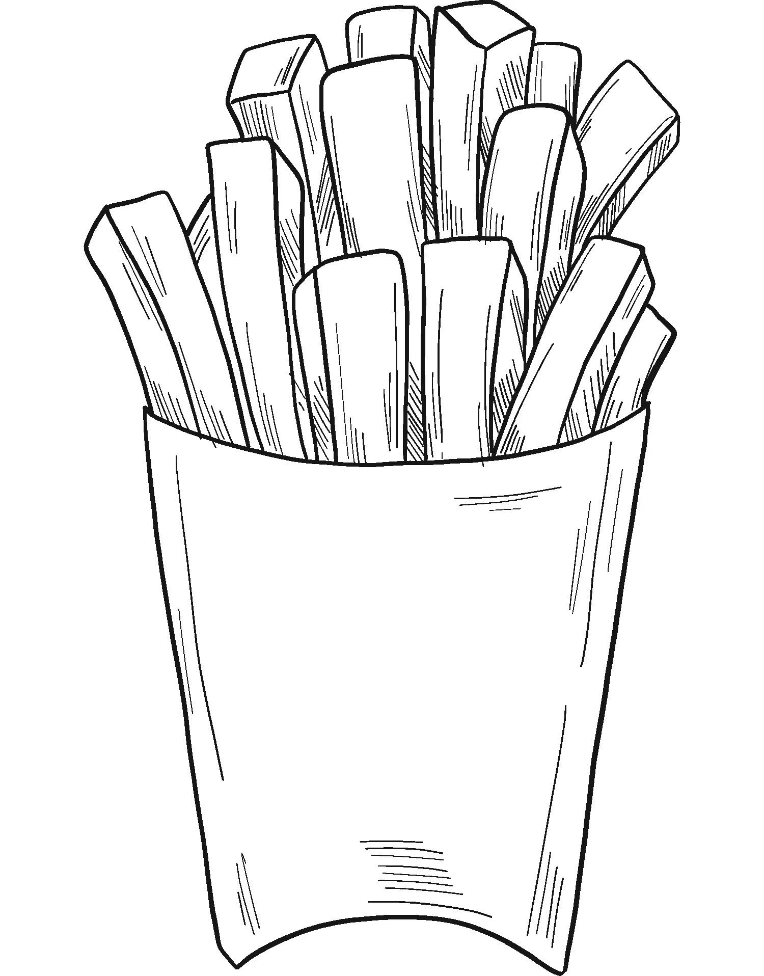 Batatas fritas para colorir 18