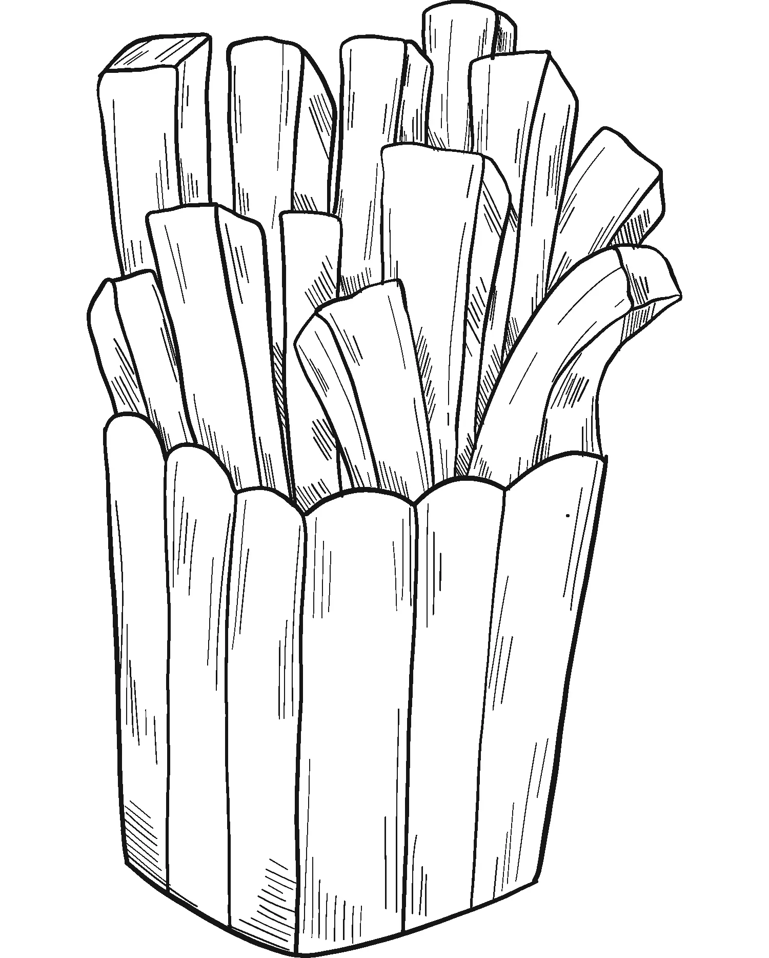 Batatas fritas para colorir 19