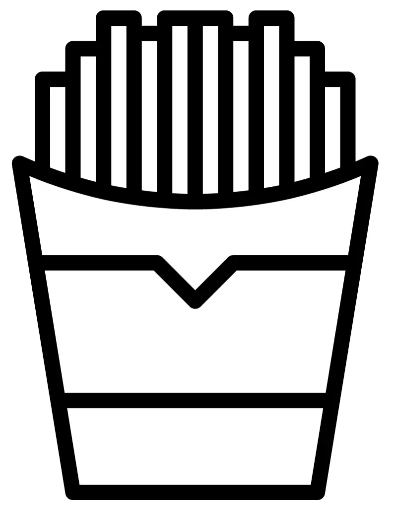 Batatas fritas para colorir 20