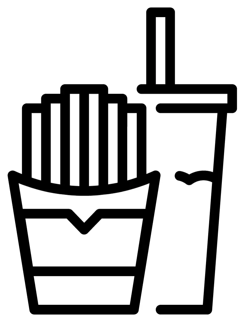 Batatas fritas para colorir 21