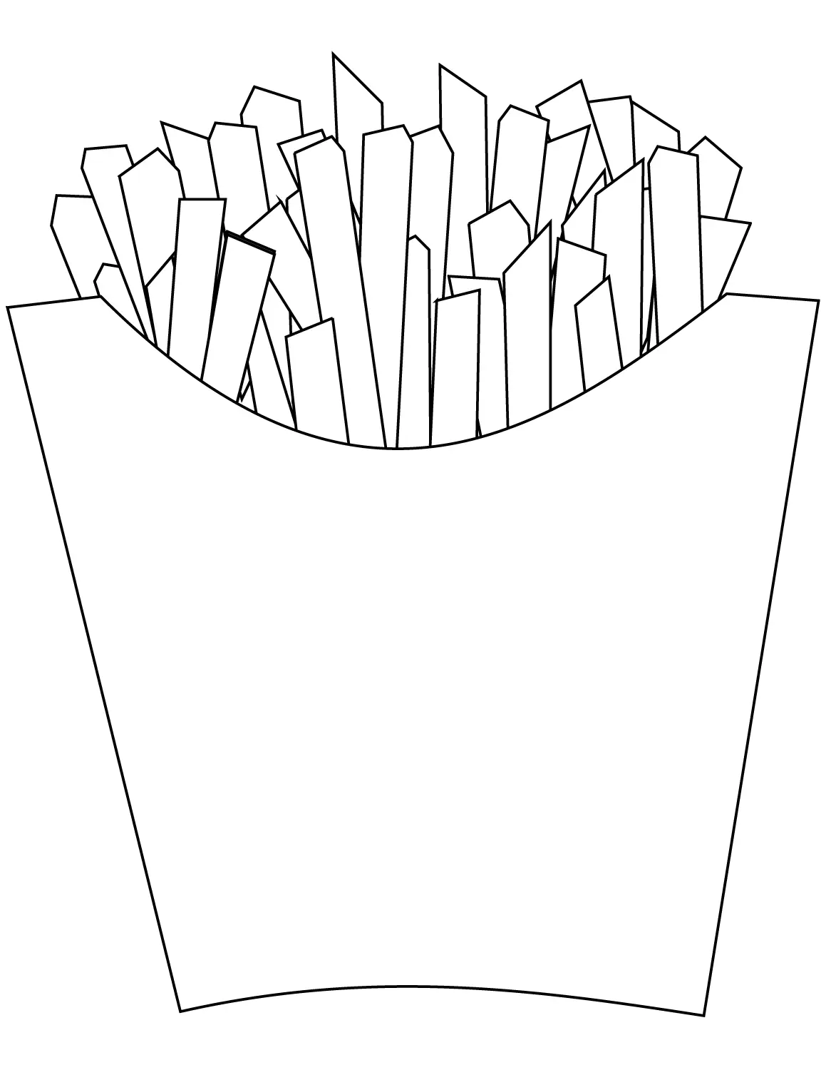 Batatas fritas para colorir 22