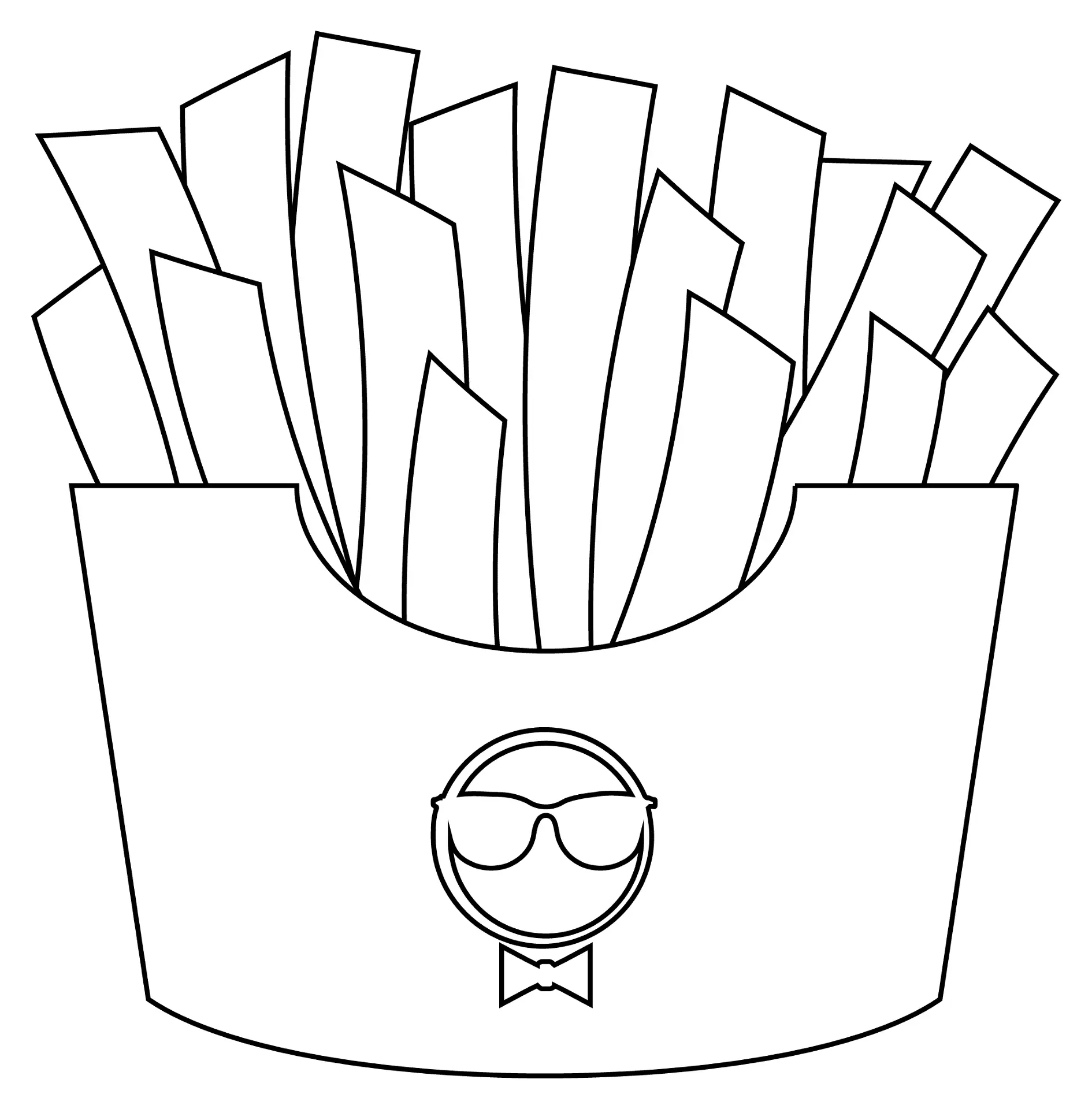 Batatas fritas para colorir 3