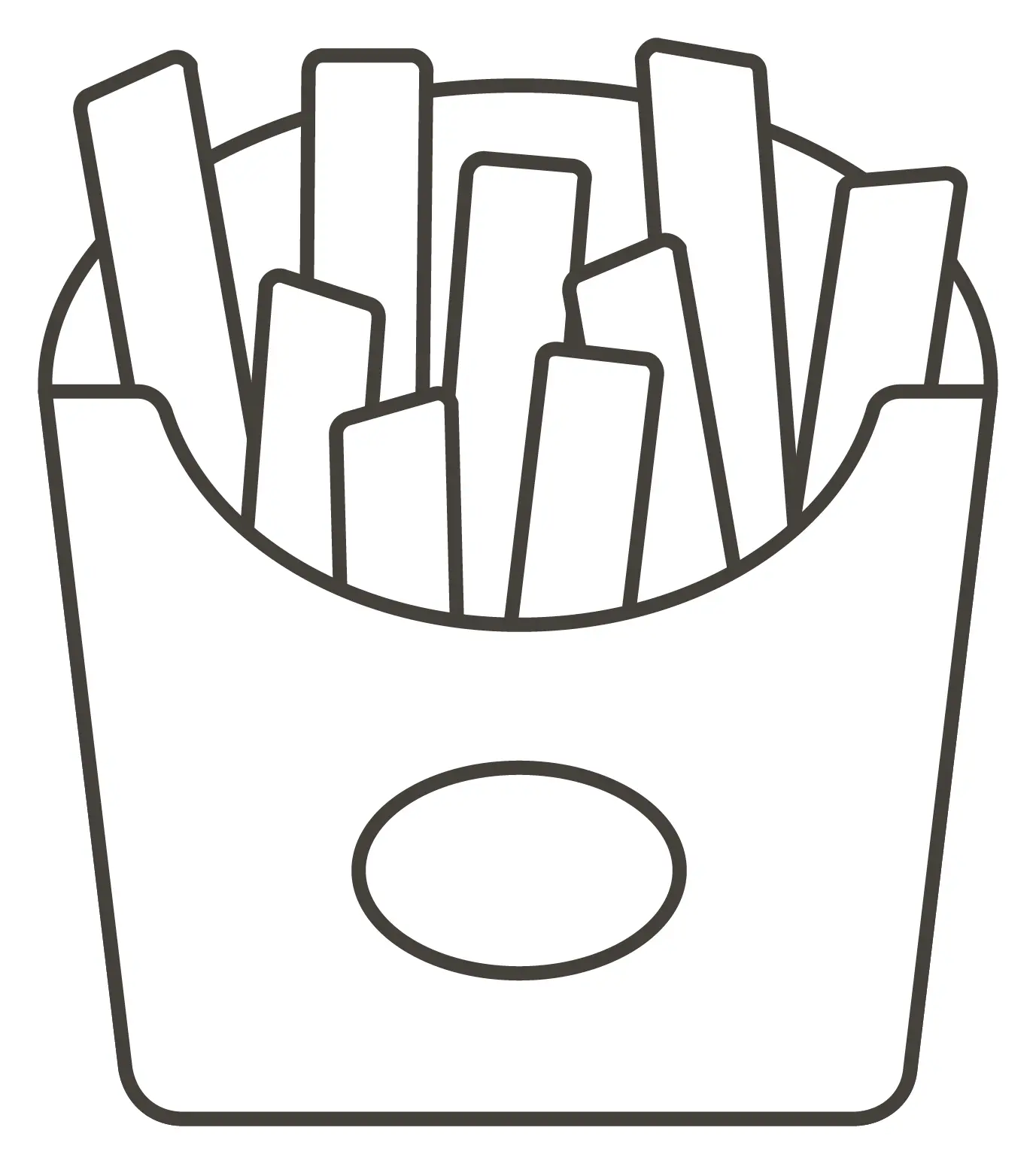Batatas fritas para colorir 4