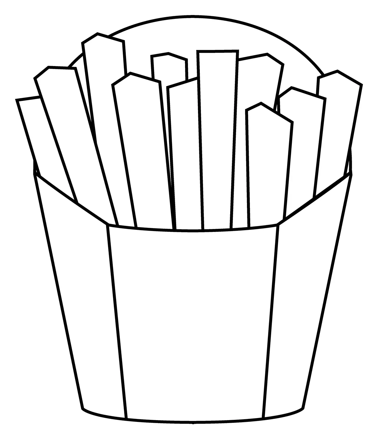 Batatas fritas para colorir 5