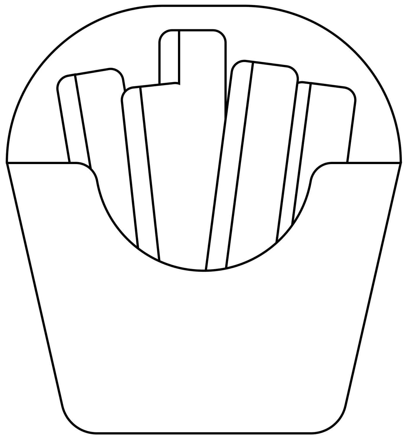 Batatas fritas para colorir 6