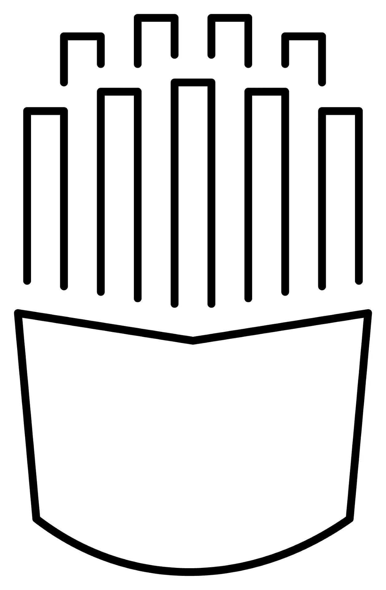 Batatas fritas para colorir 7