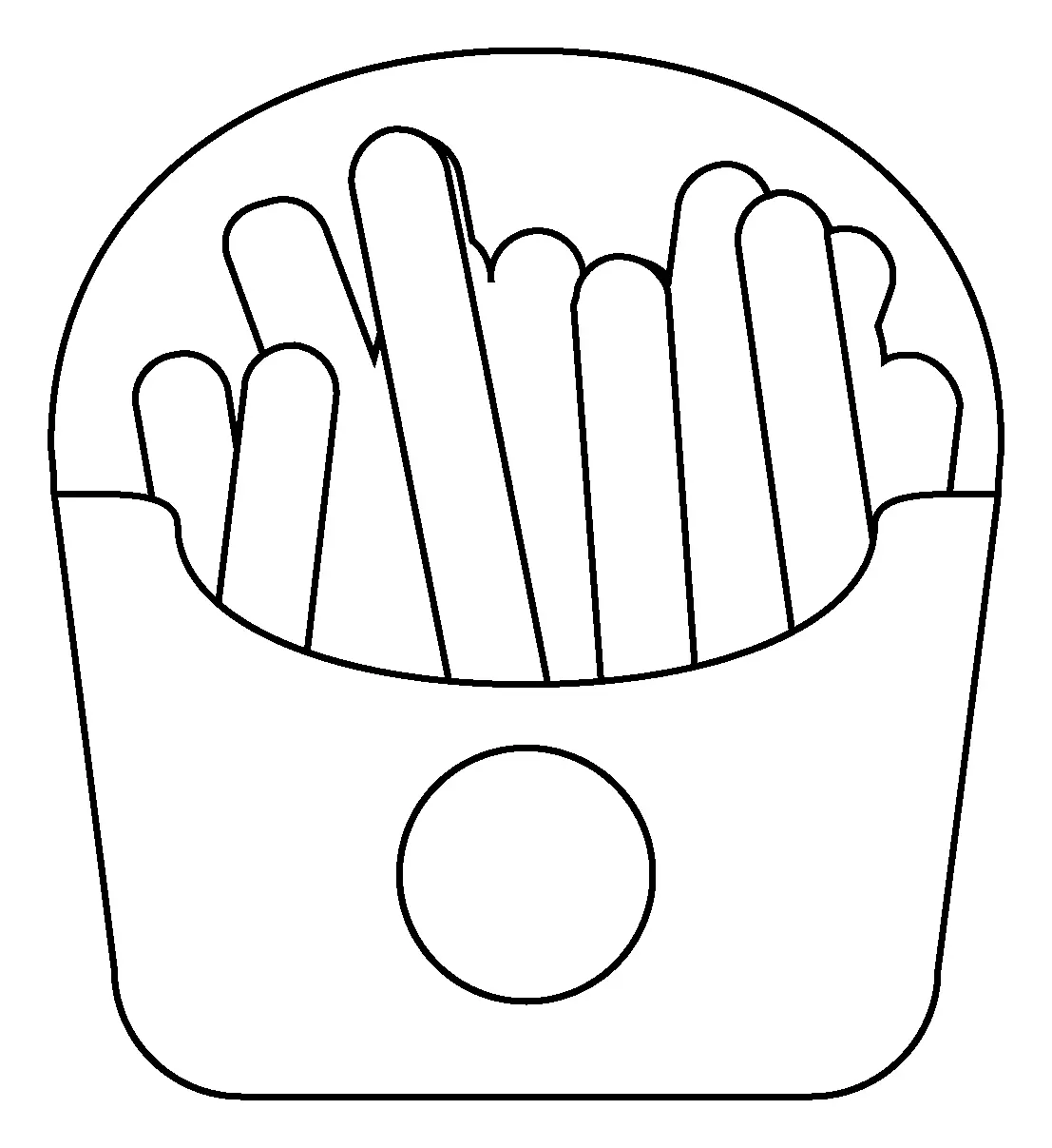 Batatas fritas para colorir 8