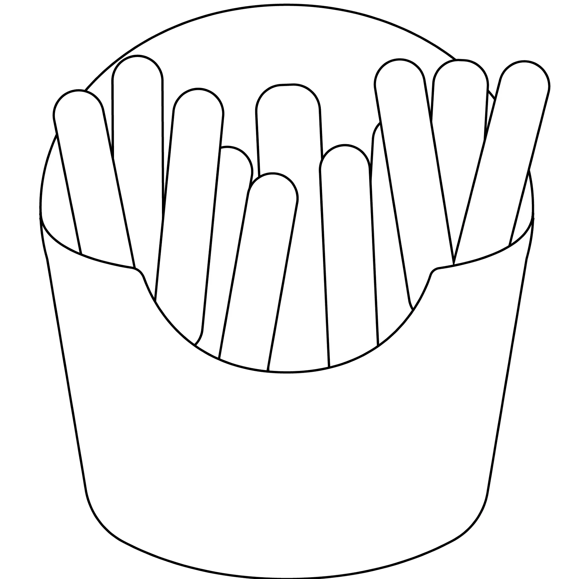 Batatas fritas para colorir 9