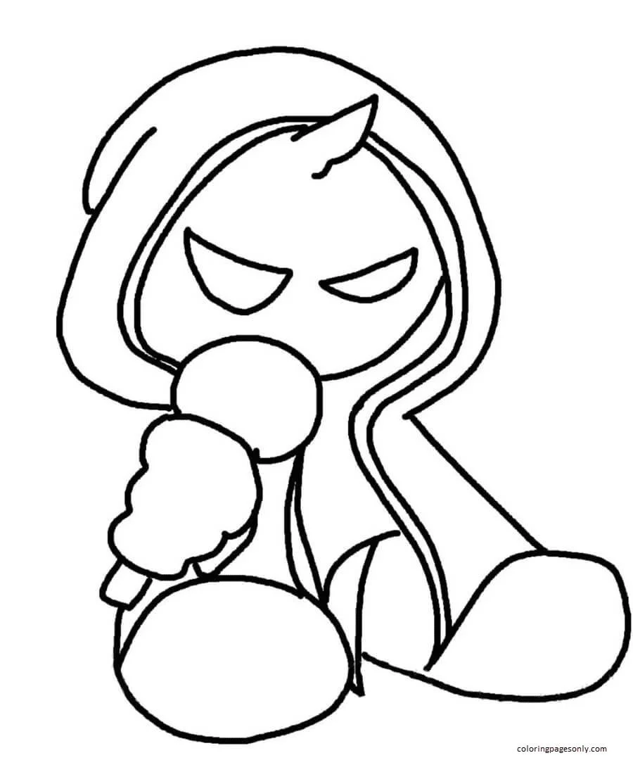 Friday Night Funkin Coloring Pages 61