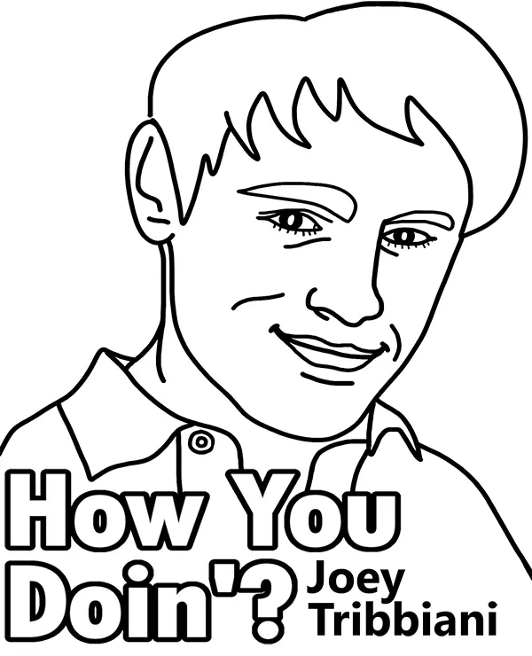 Friends TV Show Coloring Pages