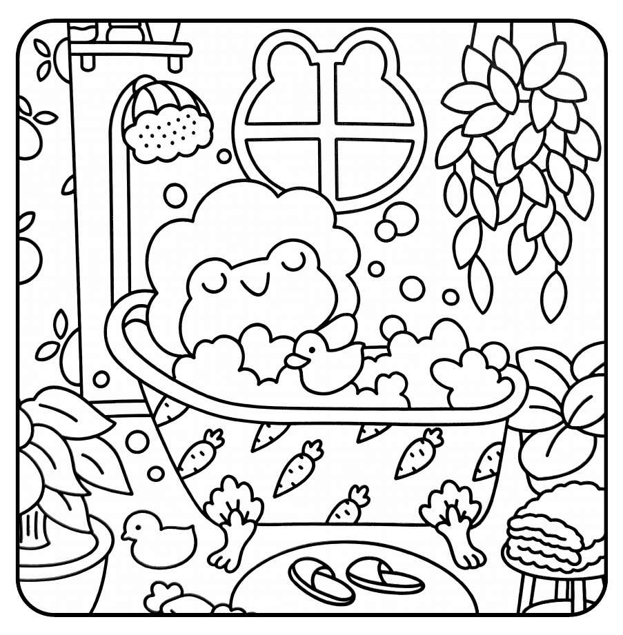 Froschtage Ausmalbilder 12