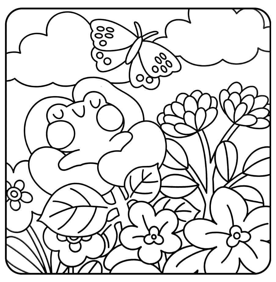 Froschtage Ausmalbilder 17