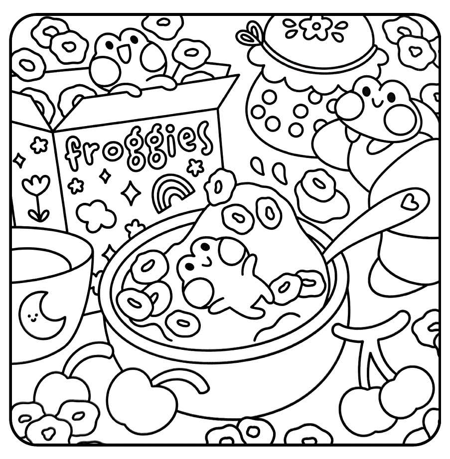 Froschtage Ausmalbilder 18