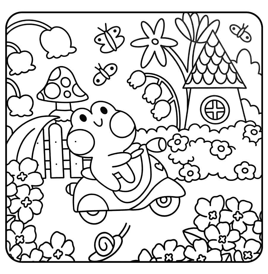 Froschtage Ausmalbilder 21
