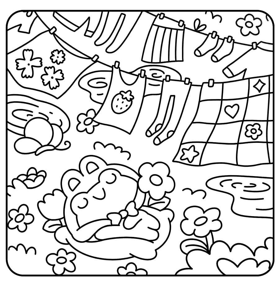 Froschtage Ausmalbilder 22
