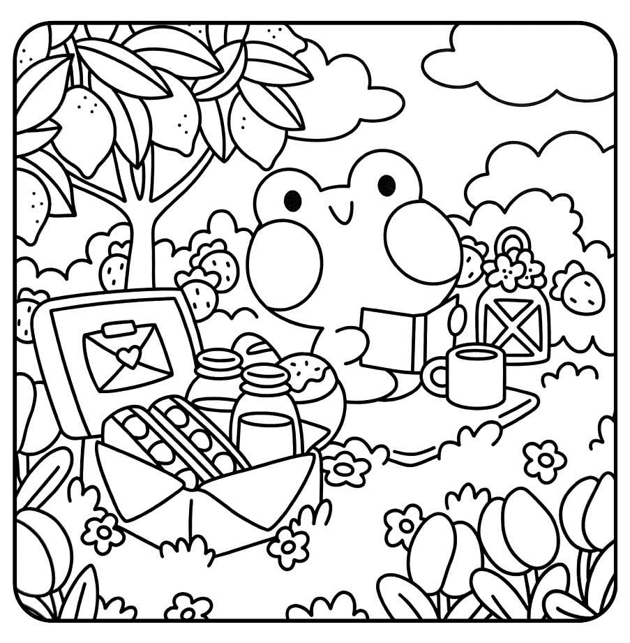 Froschtage Ausmalbilder 29