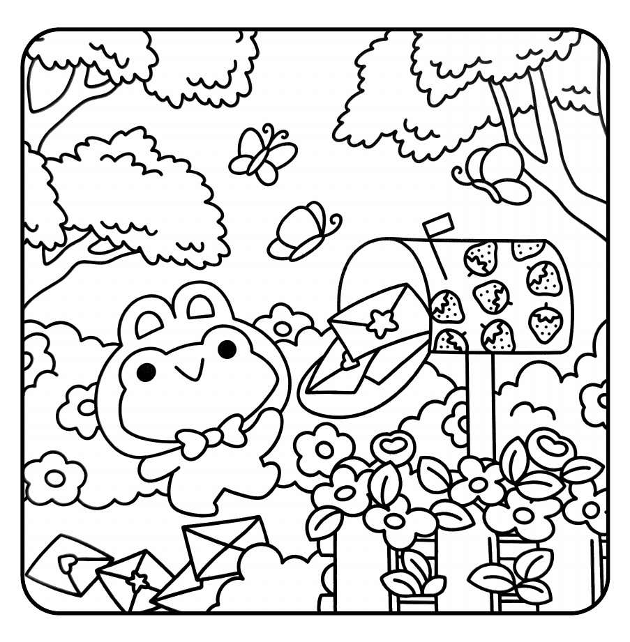 Froschtage Ausmalbilder 6