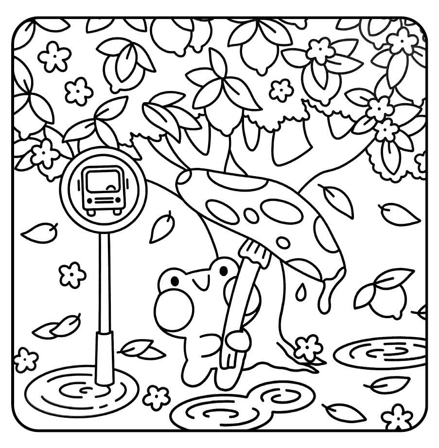 Froschtage Ausmalbilder 7
