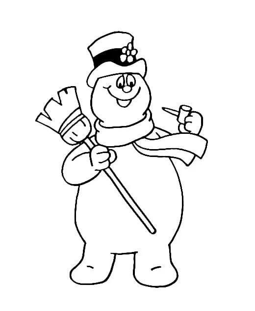 Frosty the Snowman Coloring Pages 10