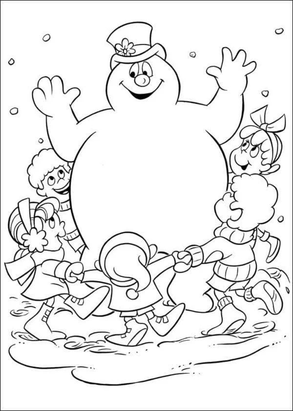 Frosty the Snowman Coloring Pages 18