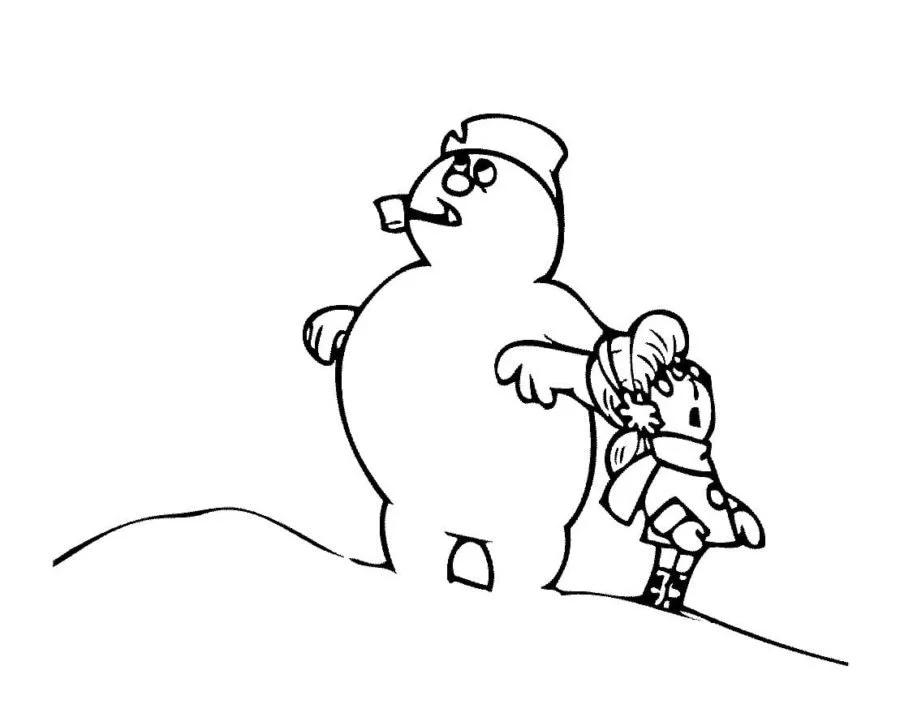 Frosty El Muneco De Nieve Para Colorear 19