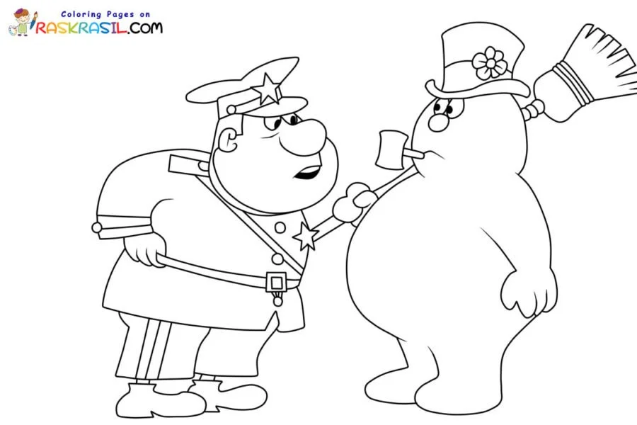 Frosty the Snowman Coloring Pages 4