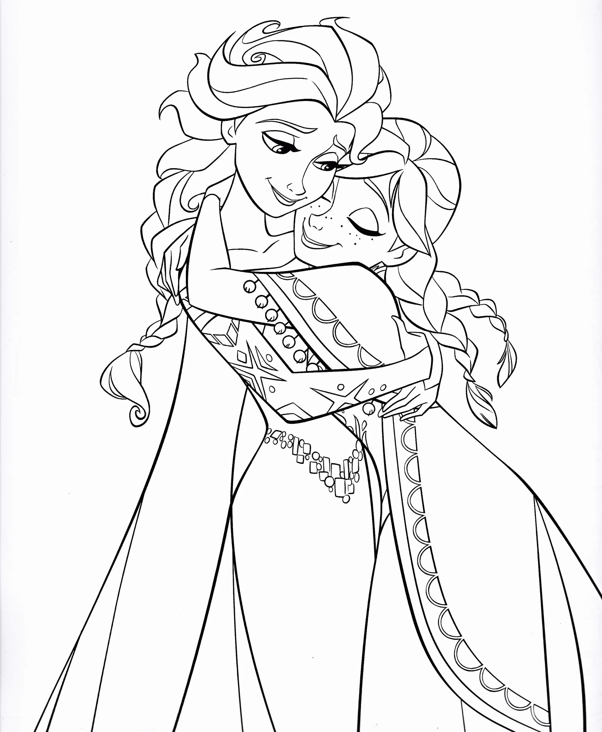 Frozen Christmas Coloring Pages