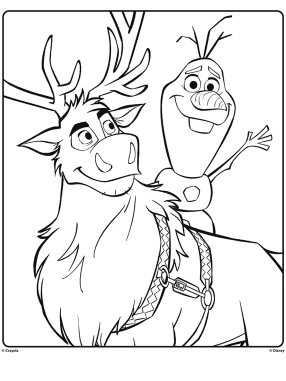 Desenhos de Natal Congelado Para Colorir 6