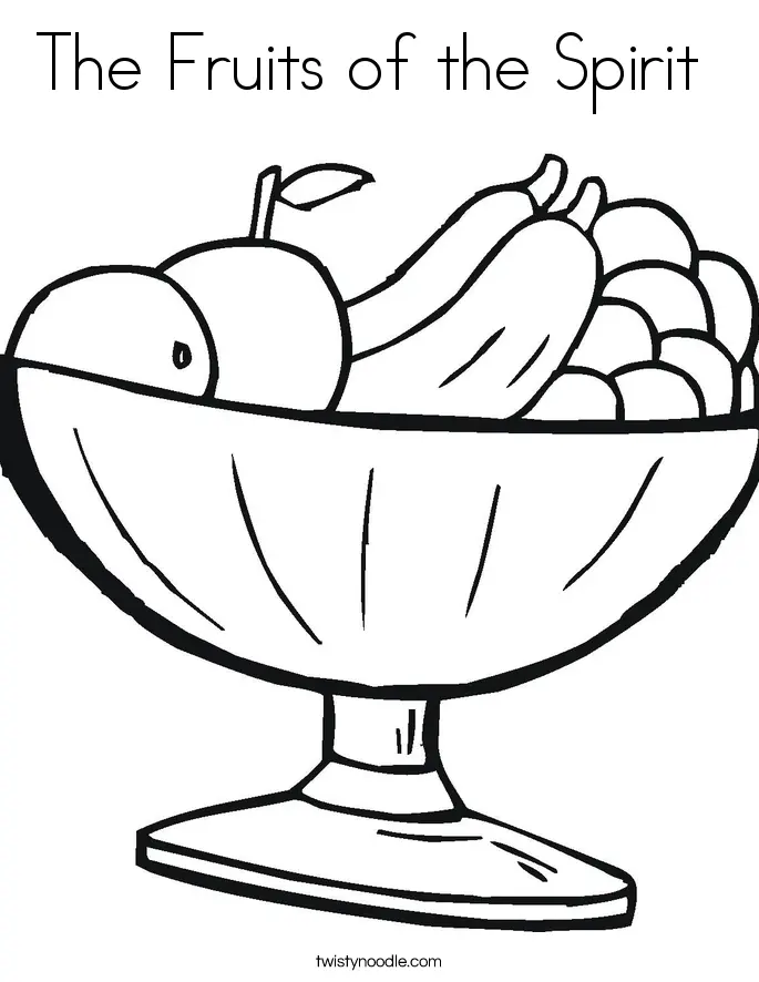 Obstkorb Ausmalbilder