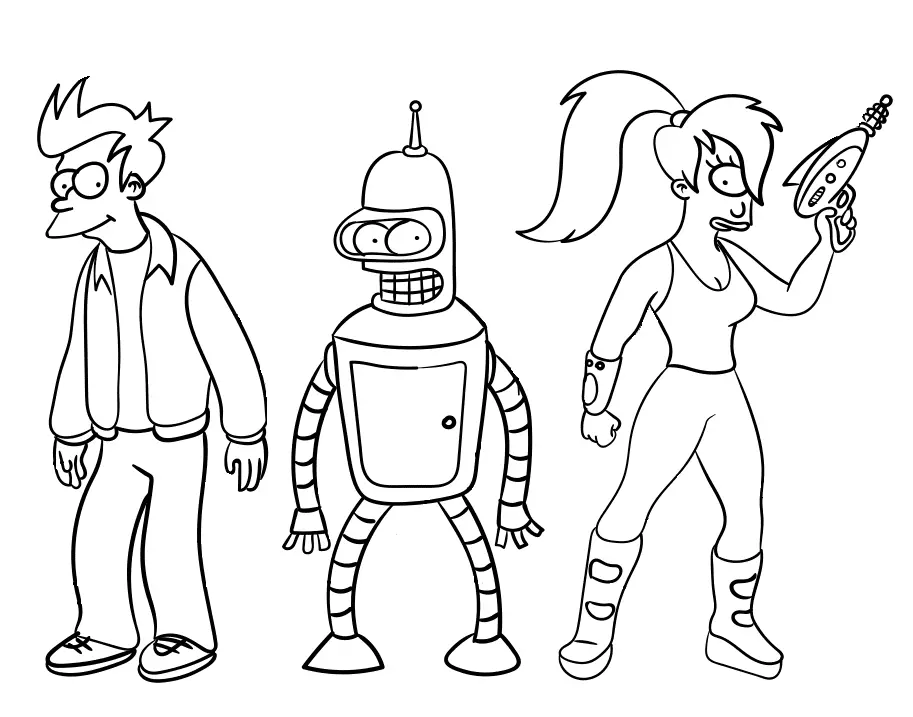 Futurama Ausmalbilder 4