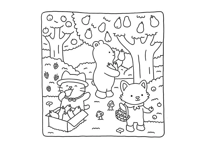 Fuzzy Hygge Ausmalbilder 13