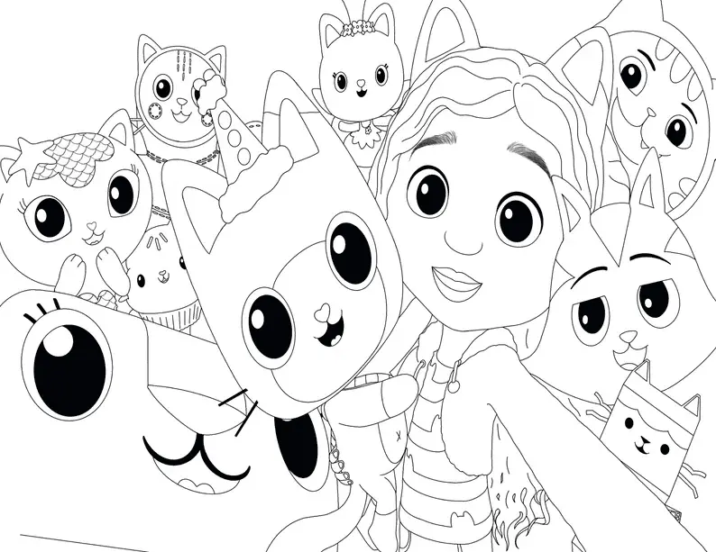 Gabby s Dollhouse Coloring Pages 12