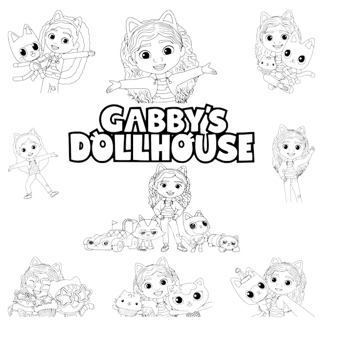 Gabby s Dollhouse Coloring Pages 13