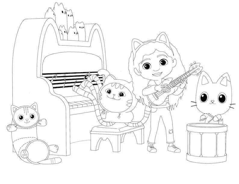 Gabby s Dollhouse Coloring Pages 20